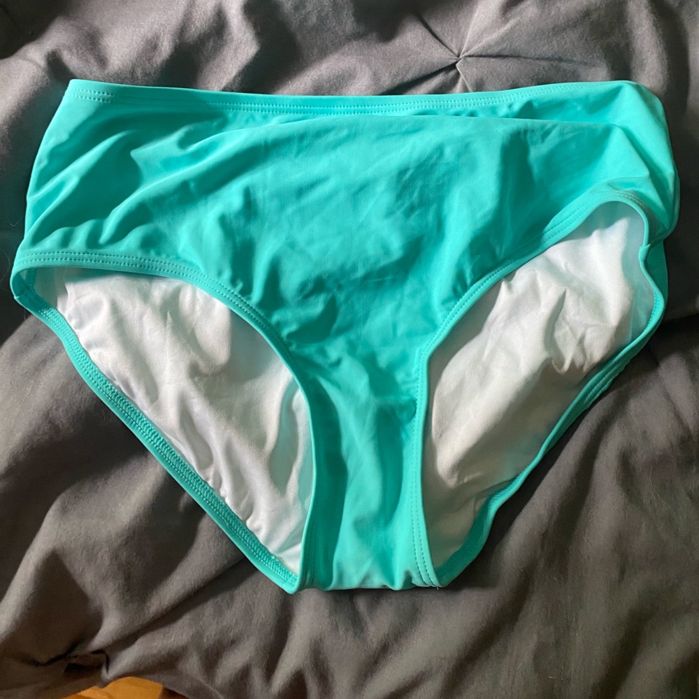 Basic teal bikini bottoms